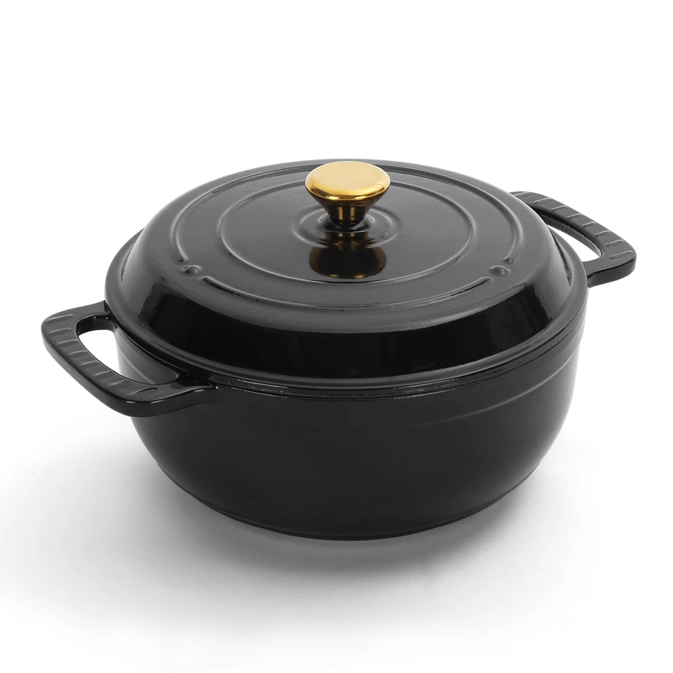 5QT Dutch Oven Enameled Cast Iron Bread Oven with Lid for Sourdough Baking - Image 2 of 4