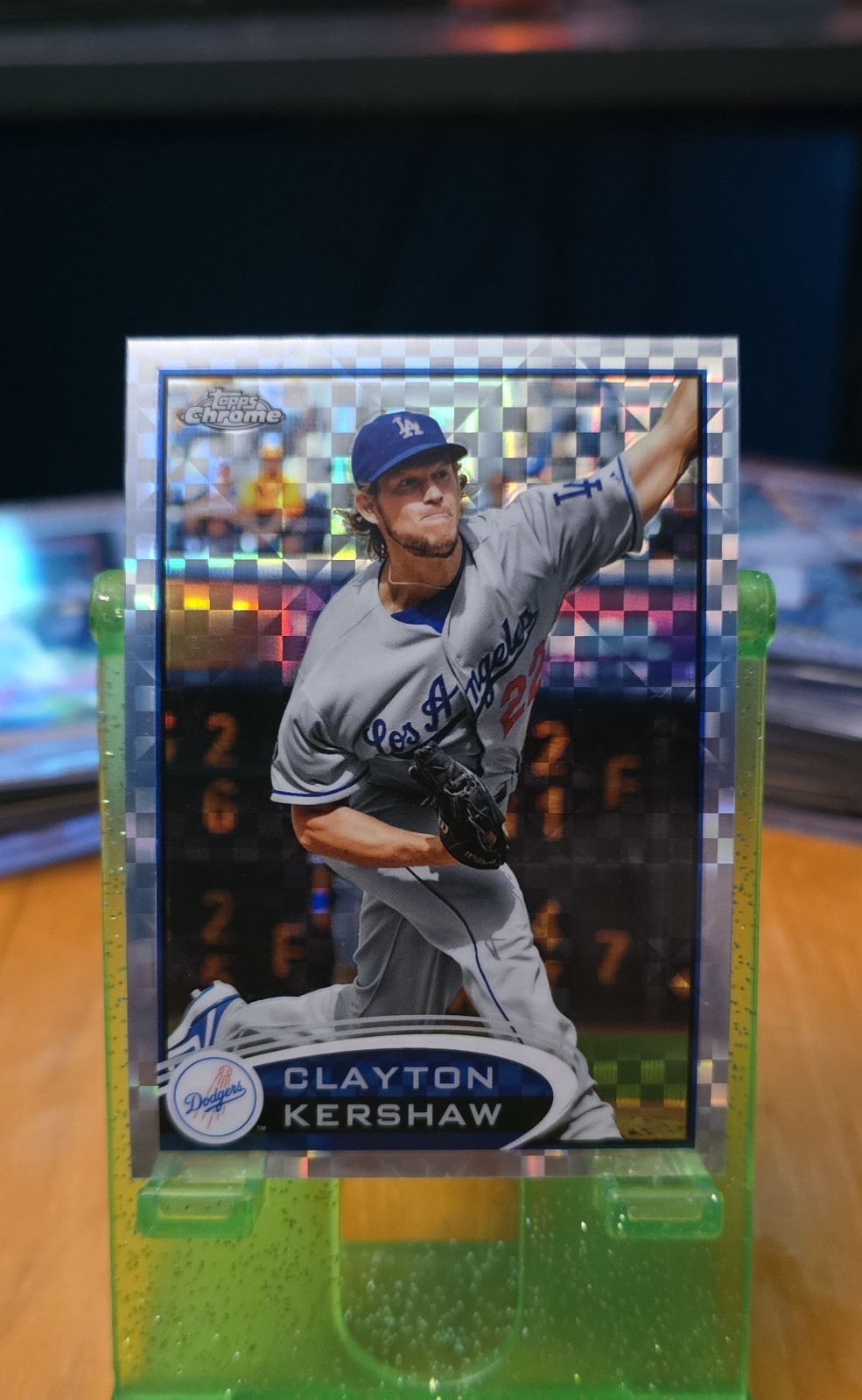 2012 Topps Chrome - Clayton Kershaw #112 X-Fractor Los Angeles Dodgers 
