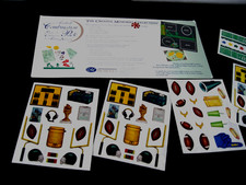 Creative Memories Football Stickers, Football Combo pk, 10 shts Stickers plus
