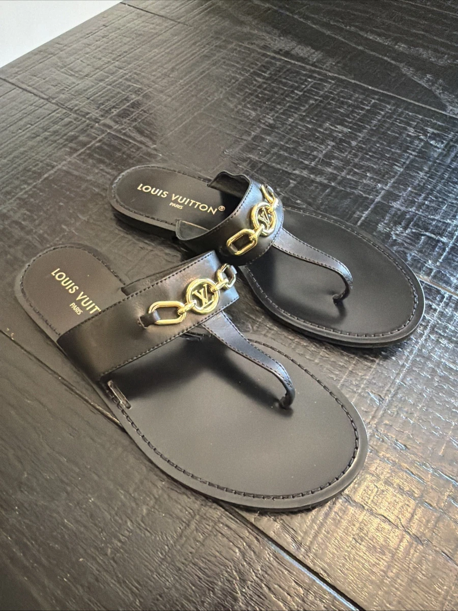 Louis Vuitton Black Sandals for Women for sale | eBay