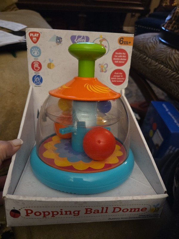 PlayGo Popping Ball Dome 6 Month Plus New .