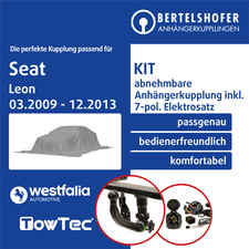 Für SEAT Leon II Typ 1P1 03.2009-12.2013 AHK abn +7pol sp. E-Satz NEU TOP
