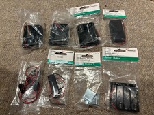 Lot of 6 New Radio Shack Battery Holders and Parts