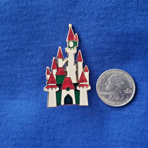 DLP Castle Stitch Christmas Booster PARIS DLRP DISNEY PIN