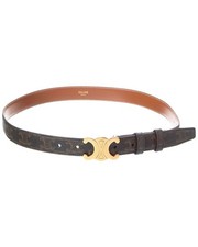 Celine Triomphe Coated Canvas Belt Women's