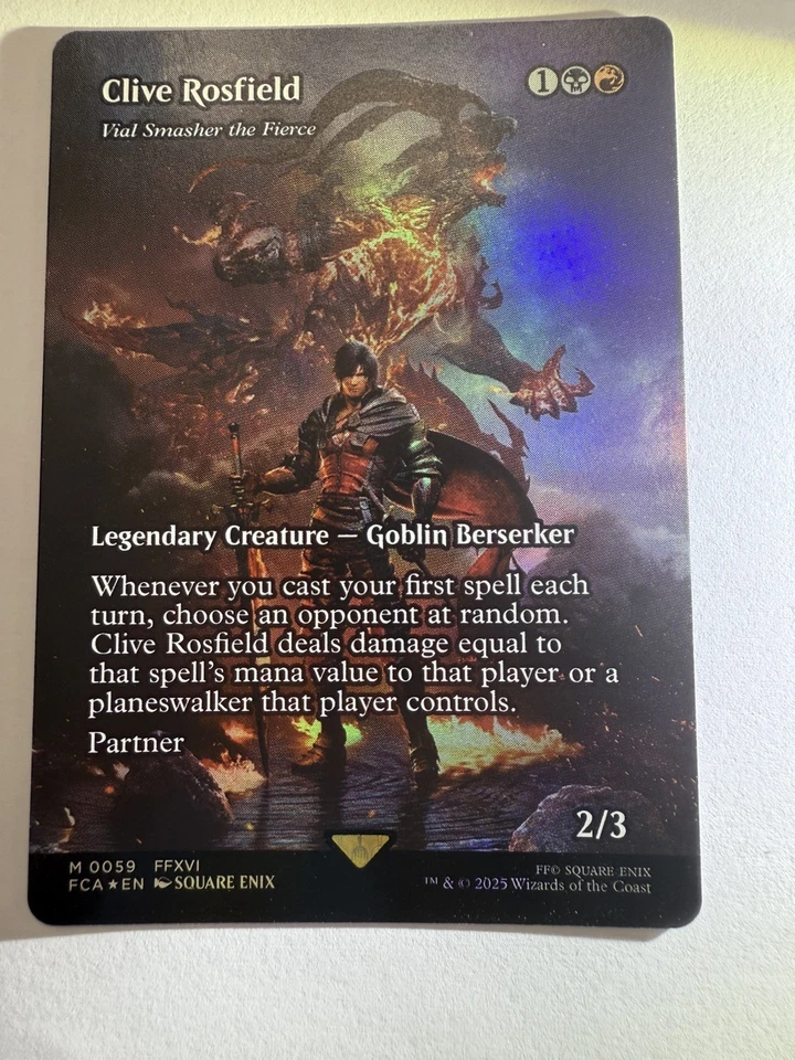Clive Rosfield - Vial Smasher the Fierce (Showcase) Final Fantasy: MTG - Image 3 of 3