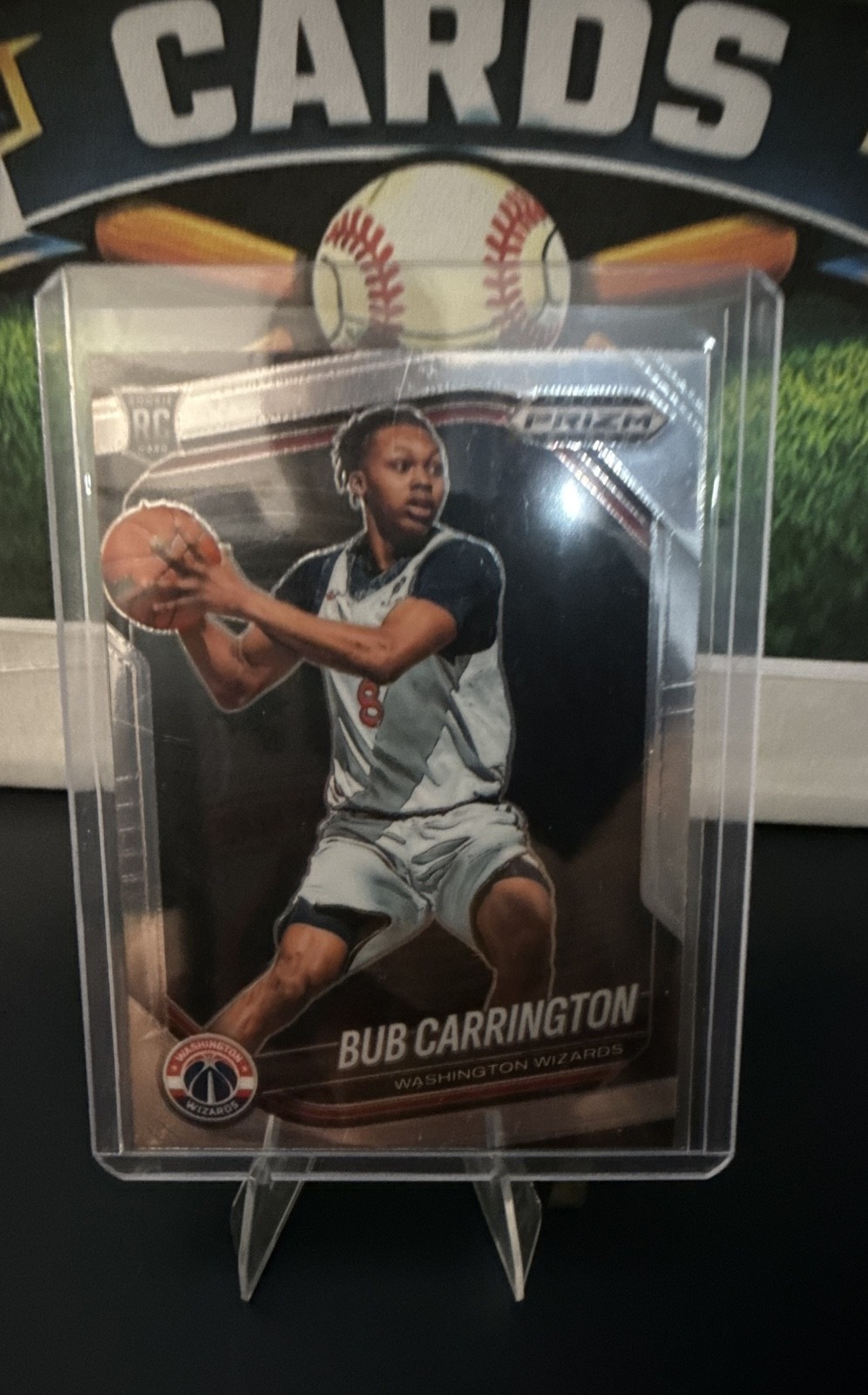 2024-25 Panini Prizm Black - Bub Carrington, Bub Carrington #92 (RC)