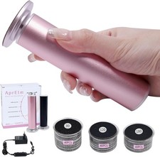 Profi Elektrischer Fu&szlig;rasierer 12 cm variable Geschwindigkeit rosa Scholl