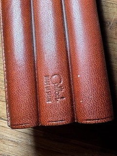 Collbri Italian Leather Cigar Case 3 Finger Brown