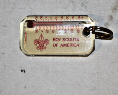 Boy Scouts of America BSA Thermometer And Wind Chill Factor Calcukstor KeyRing