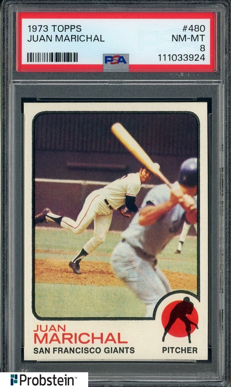 1973 Topps #480 Juan Marichal San Francisco Giants HOF PSA 8 NM-MT