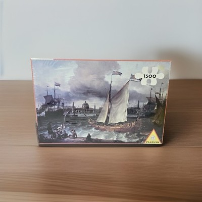 RARE Piatnik #5462 Backhuyzen: Der Hafen von Amsterdam 1500 Piece Jigsaw Puzzle