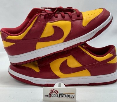 Nike Dunk Low Midas Gold DD1391-701 Men s Size 15 Team Red/University Gold