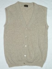 ANGORA Damen Pullunder Pullover Weste gr. M Beige Wolle Angora Nylon Ärmellos