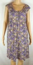 Eddie Bauer Multi- Colored Patterned Cap Sleeve Sheath Cotton Dress Women's Sz 4