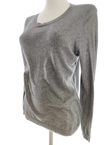 Ghost T. M Grigio Blusa Cotone 100% Manica lunga Ricamo in Pizzo - Foto 2 di 5