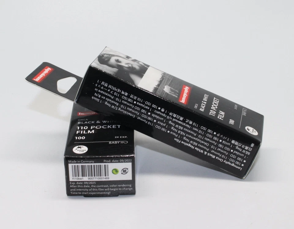 Two Lomography Orca Black & White ISO 100 110 Films: New boxed latest film stock - Image 4 of 4