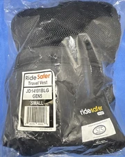 Ride Safer Travel Vest Gen 5, S , Black Vest and Belts Included - JD14101BLG