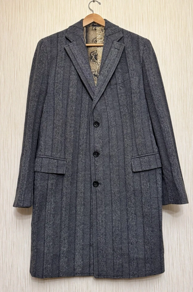 Roberto Cavalli Just cavalli Wool Coat Men’s Overcoat Size 50 - Image 2 of 4