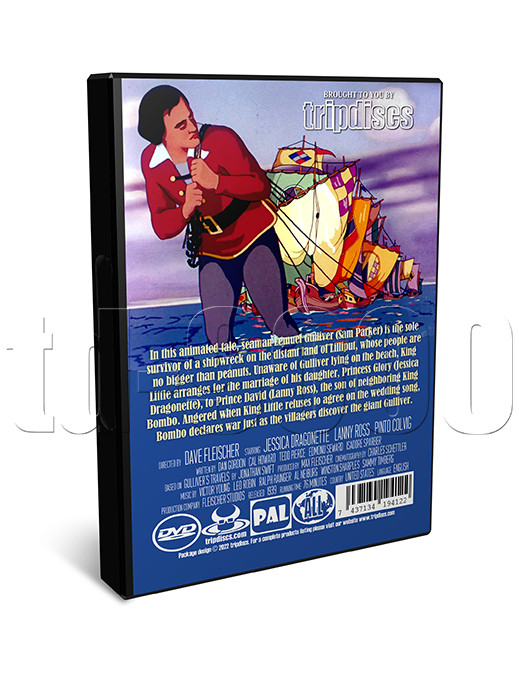 Gulliver's Travels (1939) Dave Fleischer Animation Adventure Family Movie on DVD