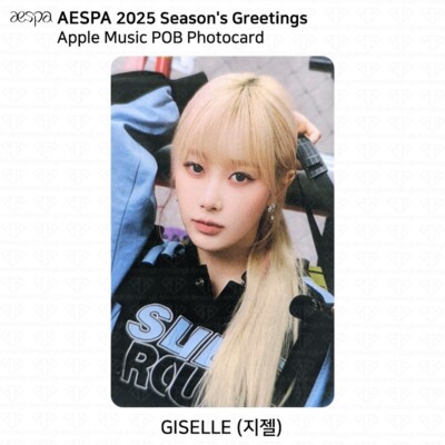 Aespa 2025 Season's Greetings POB Photocard Apple Music Ktown4u