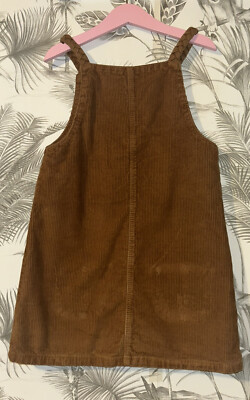 Girls Age 6-7 Years Cord Pinafore Dress From Tu Sainsburys UK