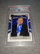 ESPN SPORTSCASTER- CHRIS BERMAN AUTOGRAPH 2017 PANINI FANS OF THE GAME PSA/DNA