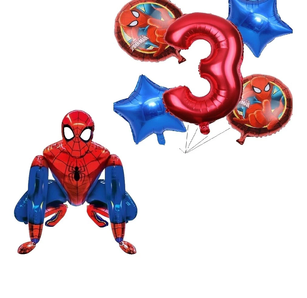 Spiderman Birthday Party Balloons