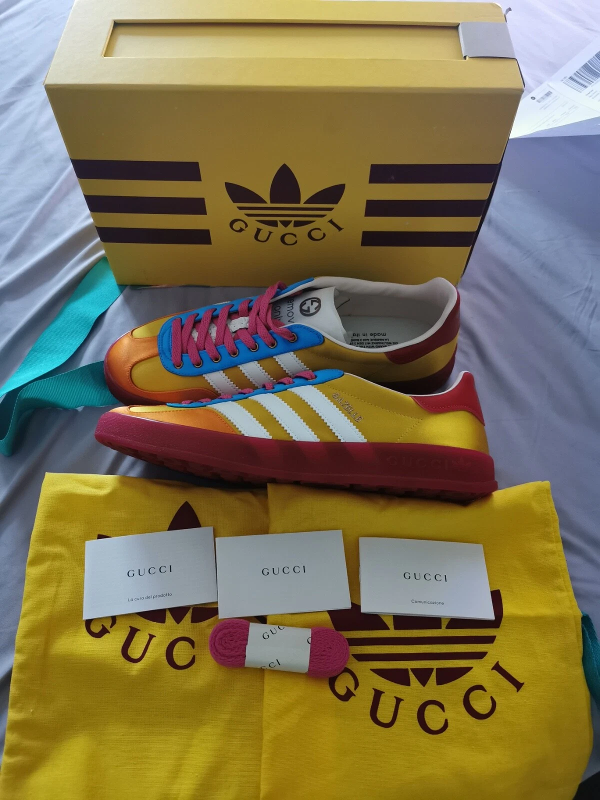 Adidas Gucci Gazelle HQ7083 Neuf Taille 43,5