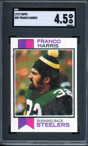 1973 Topps #89 Franco Harris Rookie RS SGC 4.5 Nicely Centered
