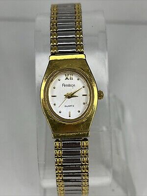Armitron Women's Quartz Watch Gold/Silver Stretch Band 25 Armitron Women's Quartz Watch Gold/Silver Stretch Band 25
