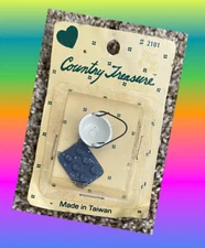 🔴 NEW Mini miniature doll house furniture blue & white speckled enamelware pot