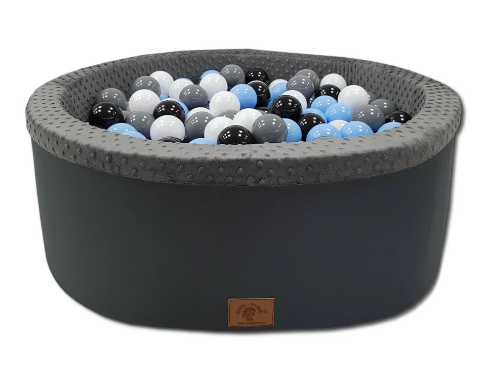 Bällebad Ballpool Kugelbad Kinder Bällchenpool 200 Bällen GRAU NEUE VERSION - Bild 2 von 4