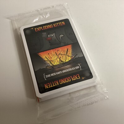 S105 - Exploding Kittens Spiel - Neuling-Edition - 2 Spieler - Karten