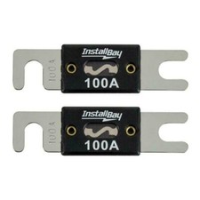 The Install Bay ANL100 High Quality Nickel Plated 100 Amp 100A Fuse 2/pack
