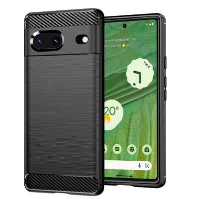 Ultra Slim Kohlefaser Stoßfest Bumper Case Cover für Google Pixel 7