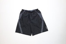 Vintage Reebok Mens Small Spell Out Color Block Lined Running Jogging Shorts