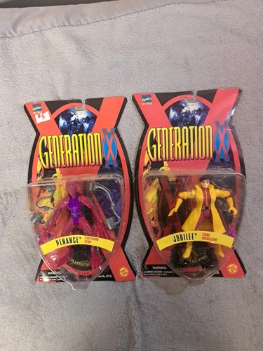 LOT OF 2 Vintage 1995 Toy Biz Marvel Comics X-Men Generation X Penance & Jubille