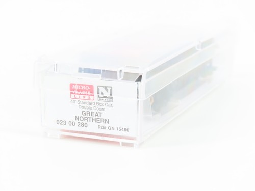 N Scale Micro-Trains MTL 02300280 GN Great Northern 40' Double Door Boxcar 15466 - Picture 6 of 6