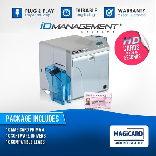 Magicard Prima4 Dual Sided Retransfer Card Printer • Free UK Delivery