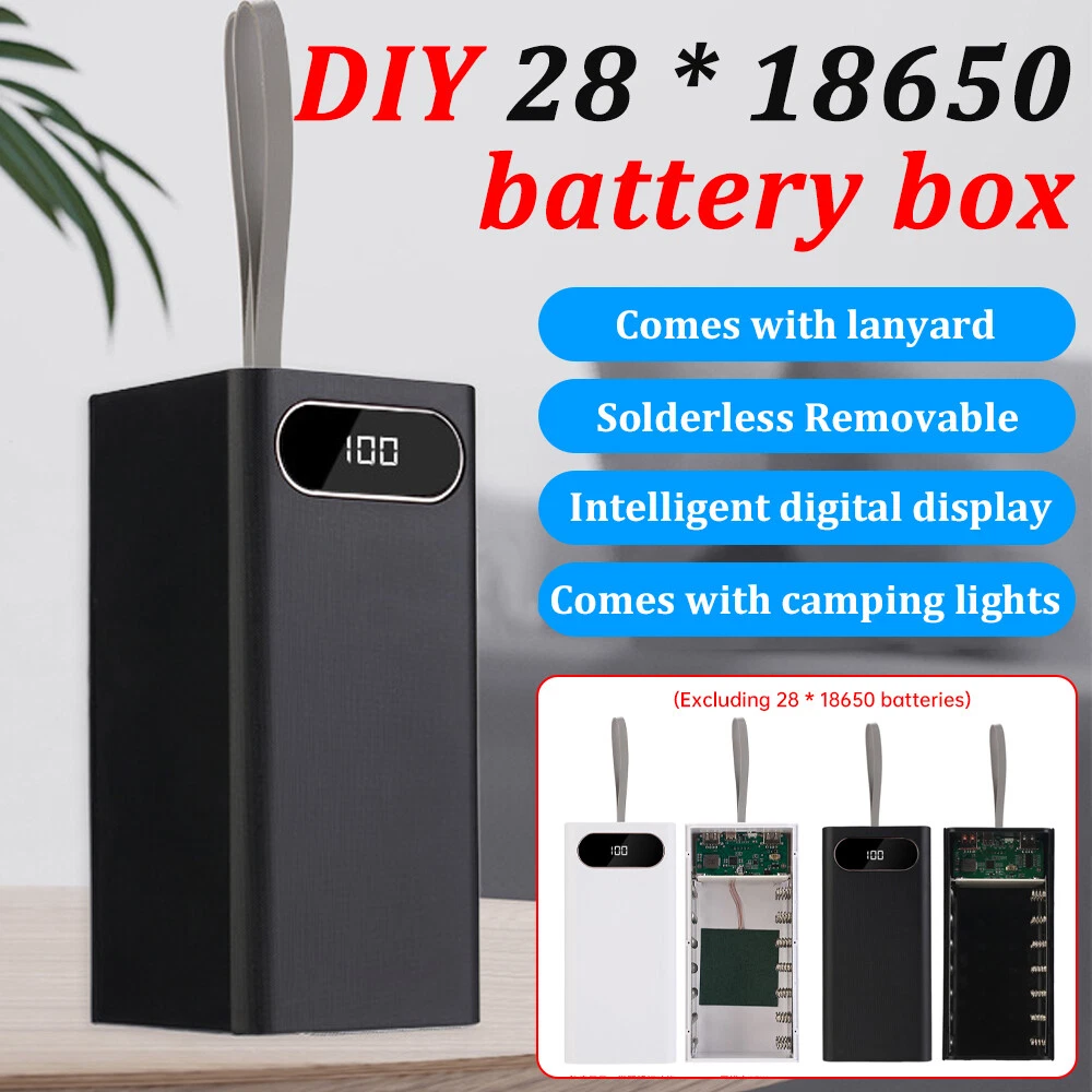 Power Bank DIY Case Battery 28*18650 Fast Charger Box Shell Kit No Battery Power Bank DIY Case Battery 28*18650 Fast Charger Box Shell Kit No Battery