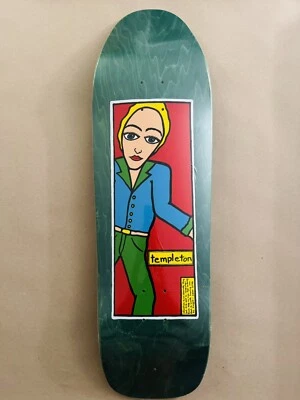 The New Deal ED TEMPLETON Skateboard Deck 9.625 X 32.5 Green 1990s Shape Reissue