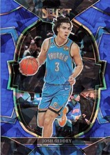 Josh Giddey Blue Cracked Ice 2022-23 Select Basketball Card #60