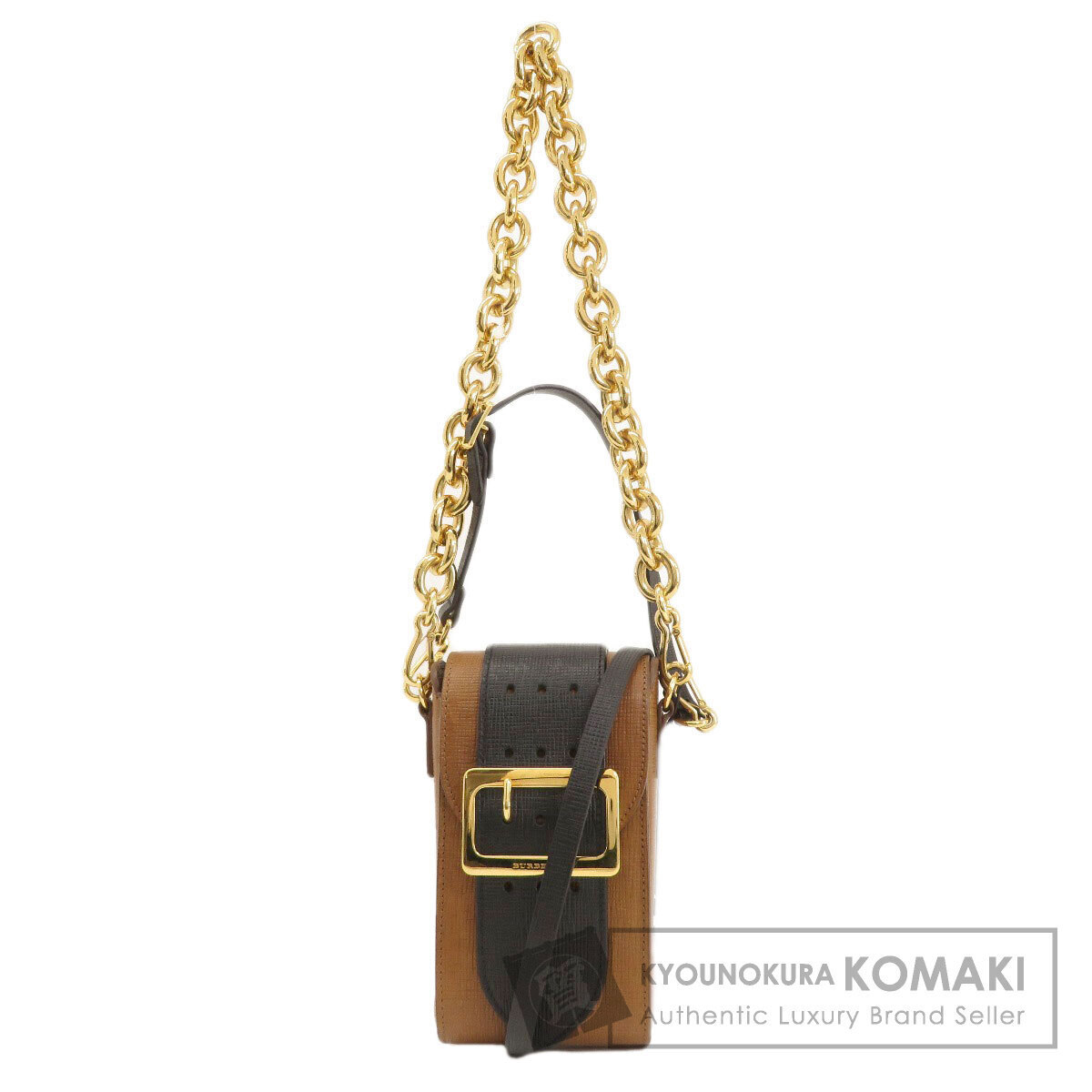 BURBERRY 3WAY Belt Motif Shoulder Bag Leather Women s Used