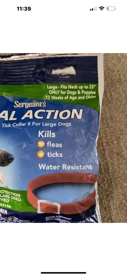 Sargeant's Dual Action Flea and Tick collar for Large Dogs (6 Months Defense, 2 - Image 2 of 4