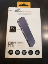 HyperDrive USB C Hub, Sanho USB-C Duo 7-in-2 for MacBook Pro Air, Magnetic Gr...