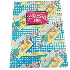 Vintage 1989 Portland House Super Wraps Tots Gift Wrapping Paper Clair Moritz