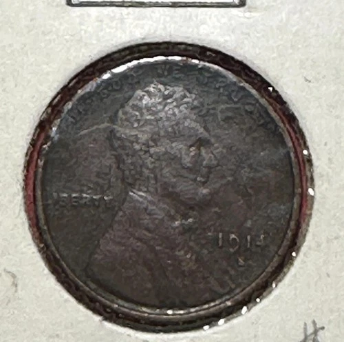 1914S US LINCOLN Cent! "San Francisco" Mint! XF Details! Lower Mintage!