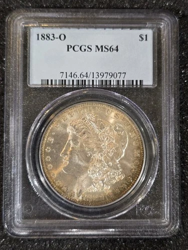 1883-O MORGAN SILVER DOLLAR - PCGS MS 64 - BEAUTIFUL COIN