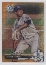 2017 Bowman Mega Box Orange Refractor 7/25 Anderson Espinoza #BCP54 8t7